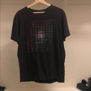 Men’s black T-shirt with galaxy design